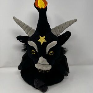 Dark Evil Killstar Kreeplures Plush Toy Soft Black Mythos Monster Ram Animal